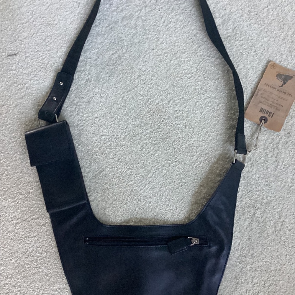 “The Denim Journey” BNWT Crossbody/messenger bag. Black